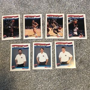 7 1991 NBA HOOPS USA basketball